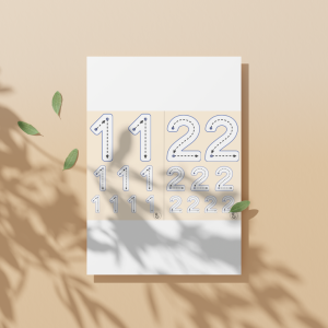 Nauka pisania cyfr 2